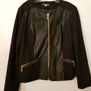 Roz & Ali black jacket with faux leather